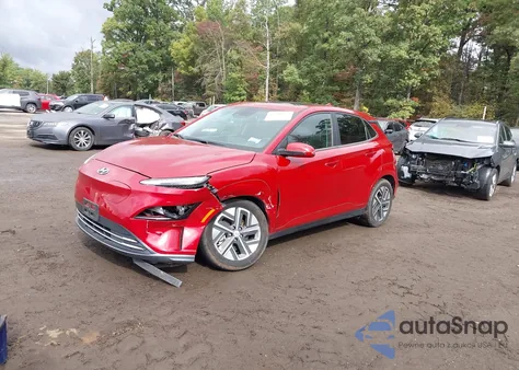2022 Hyundai Kona Electric Sel z USA, uszkodzony, nr VIN KM8K33AG4NU152341